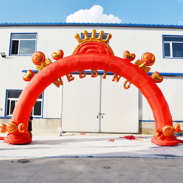 8米10米婚庆充气拱门 开业庆典广告活动彩虹门厂家批发零售-阿里巴巴