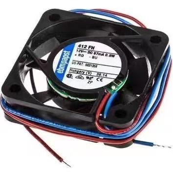 papst全新德国412FH 4010 DC12V 0.8W高端轴流散热风扇