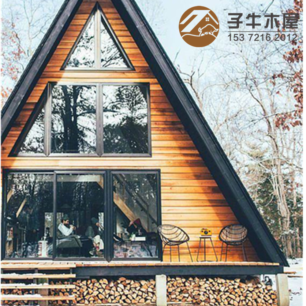 浙江乡间民宿房屋别墅移动两层带阁楼活动房户外园林住人木房子