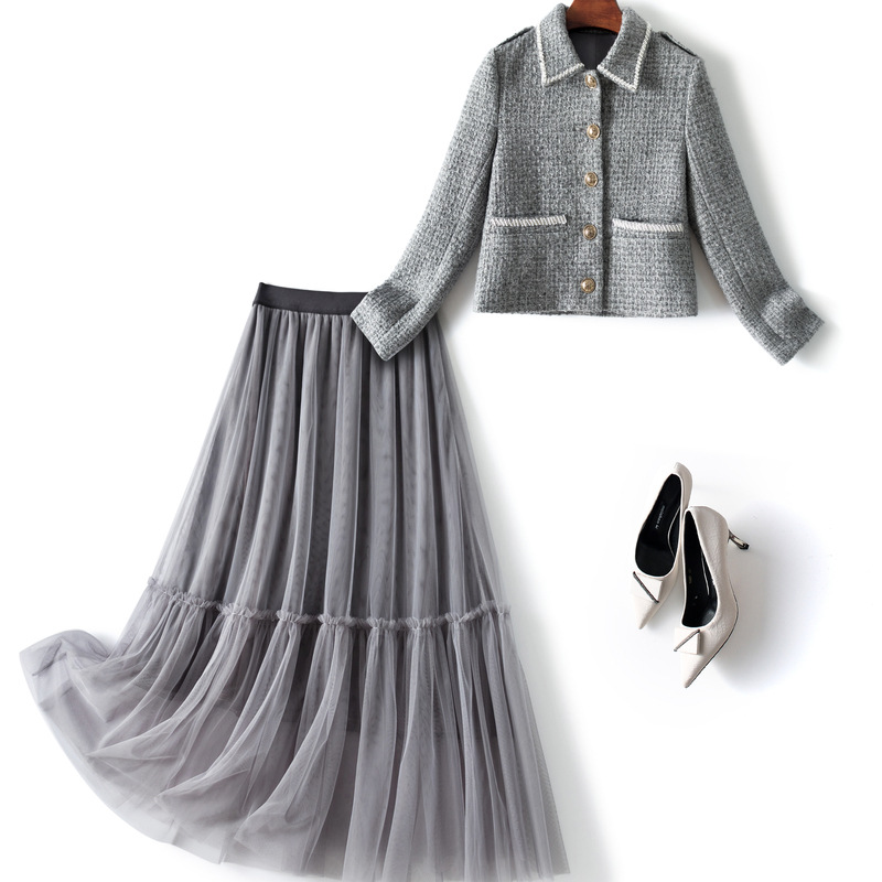 灰色毛呢套裙-灰色毛呢套裙厂家,品牌,图片,热帖-阿里巴巴
