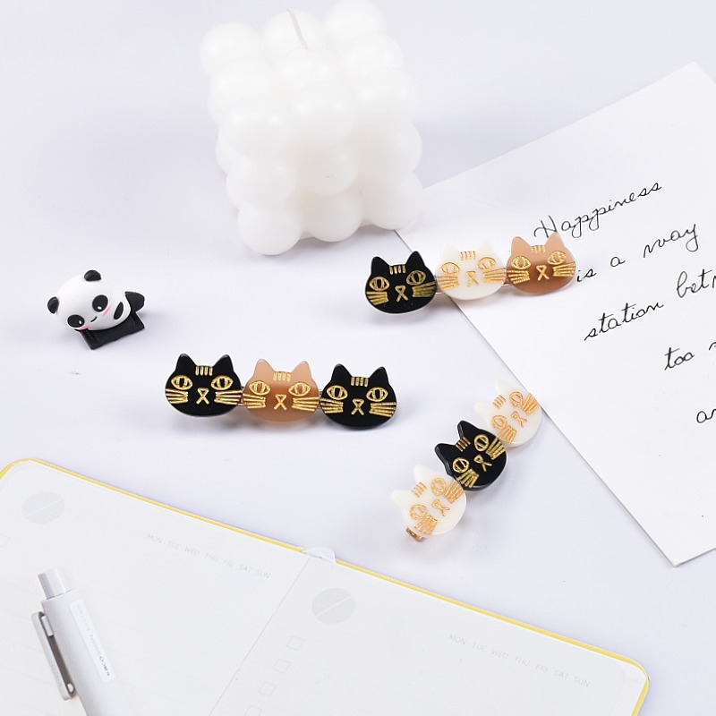 谦宸日系网红猫咪发夹后脑勺少女夹子头饰可爱小号刘海夹发饰发卡
