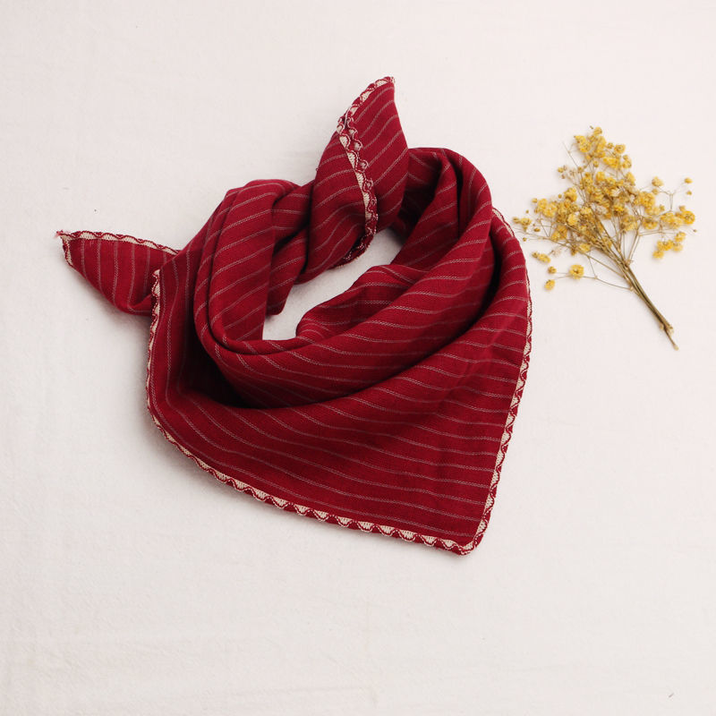 三角头巾ins风韩版宝宝方巾儿童围巾百搭三角巾男女小领巾口水巾