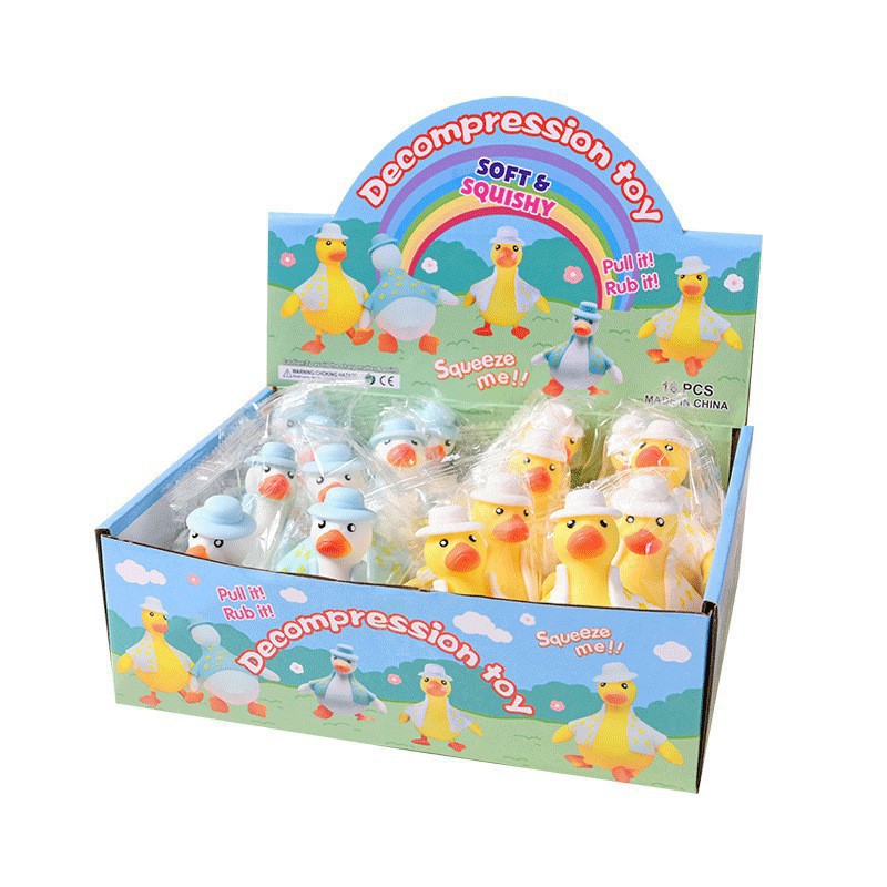 Cross-Border Dressing Duck Squeezing Toy Decompression Tpr Slow Rebound Pressure Reduction Toy New Exotic Vent Decompression Artifact
