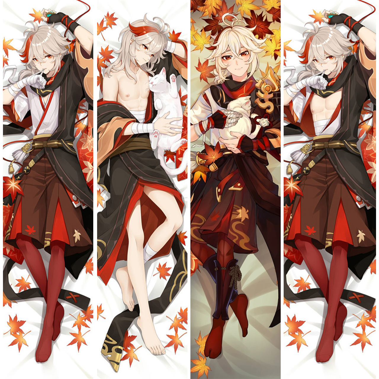 原神枫原万叶等身抱枕套二次元动漫游戏同人周边枕头靠枕靠垫套