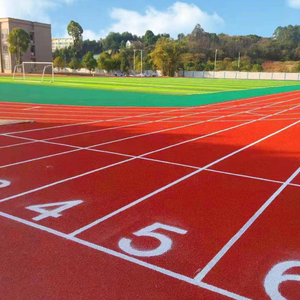 球场地坪 epdm 硅pu 丙烯酸 塑胶跑道 小区 幼儿园适用健康步道
