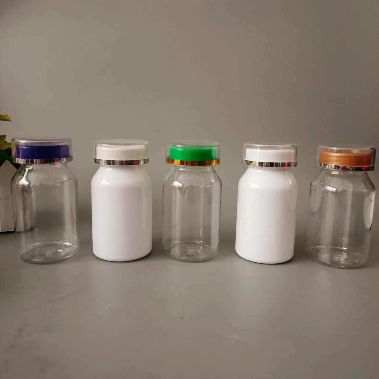 53成交200pcs厂家销售60ml方形瓶子30粒装方形瓶子胶囊瓶子丸剂塑料