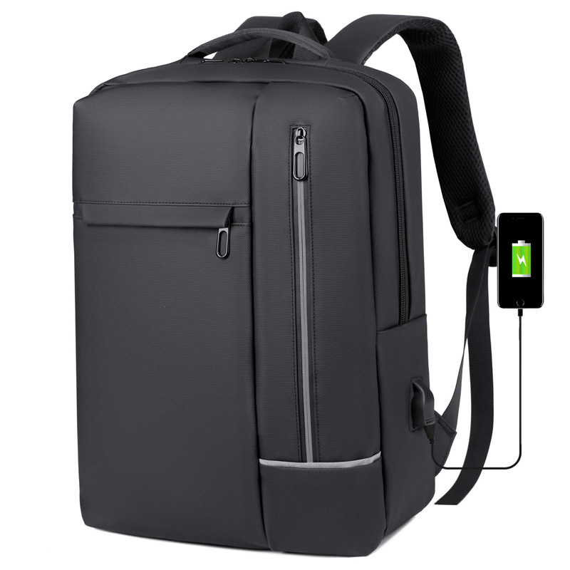 New Large Capacity Business Backpack Men's Rechargeable USB Computer Bag Casual Portable Shoulder Office Backpack