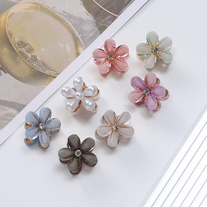 小号花朵迷你抓夹女网红新款气质刘海侧边夹顶夹发卡日韩发夹头饰