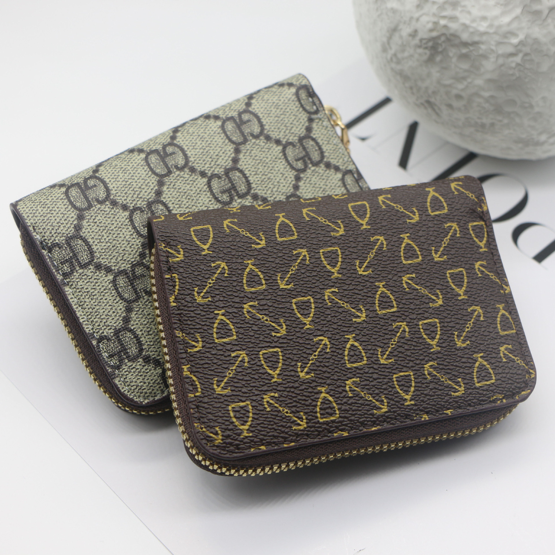 Fashion Organ Oil Edge Card Holder Multi-Card-Slot Card Holder Small Coin Purse Certificate Card Holder Card Bag Support Order