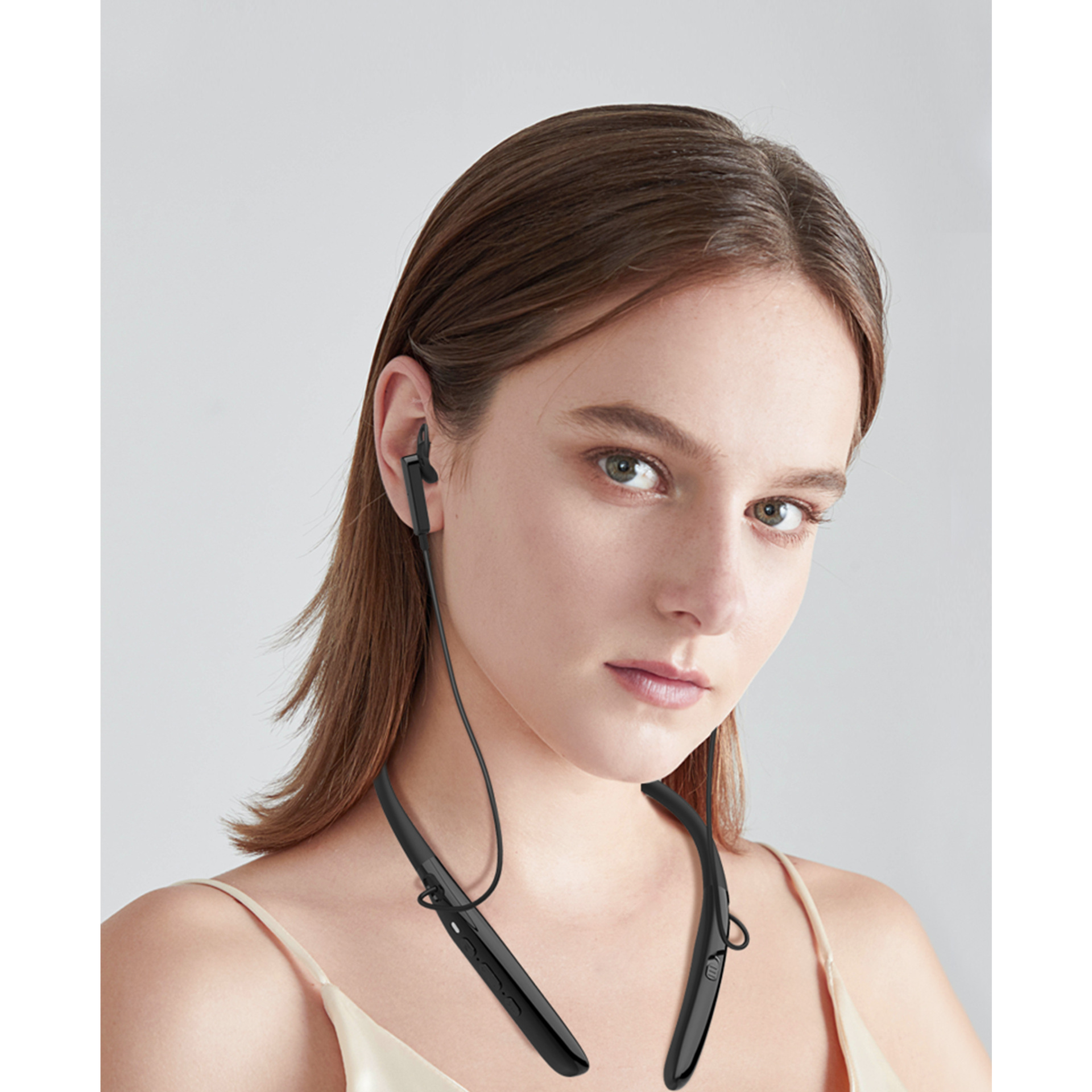 新款挂脖式助听器老人轻中重度耳聋耳背专用运动数字蓝牙助听器th