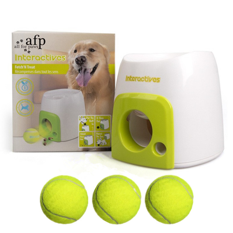 One Piece Dropshipping Pet Dog Reward Machine Tennis Toy Dog Interactive Leakage Food Feeder Pet Throwing Baseball Reward Machine