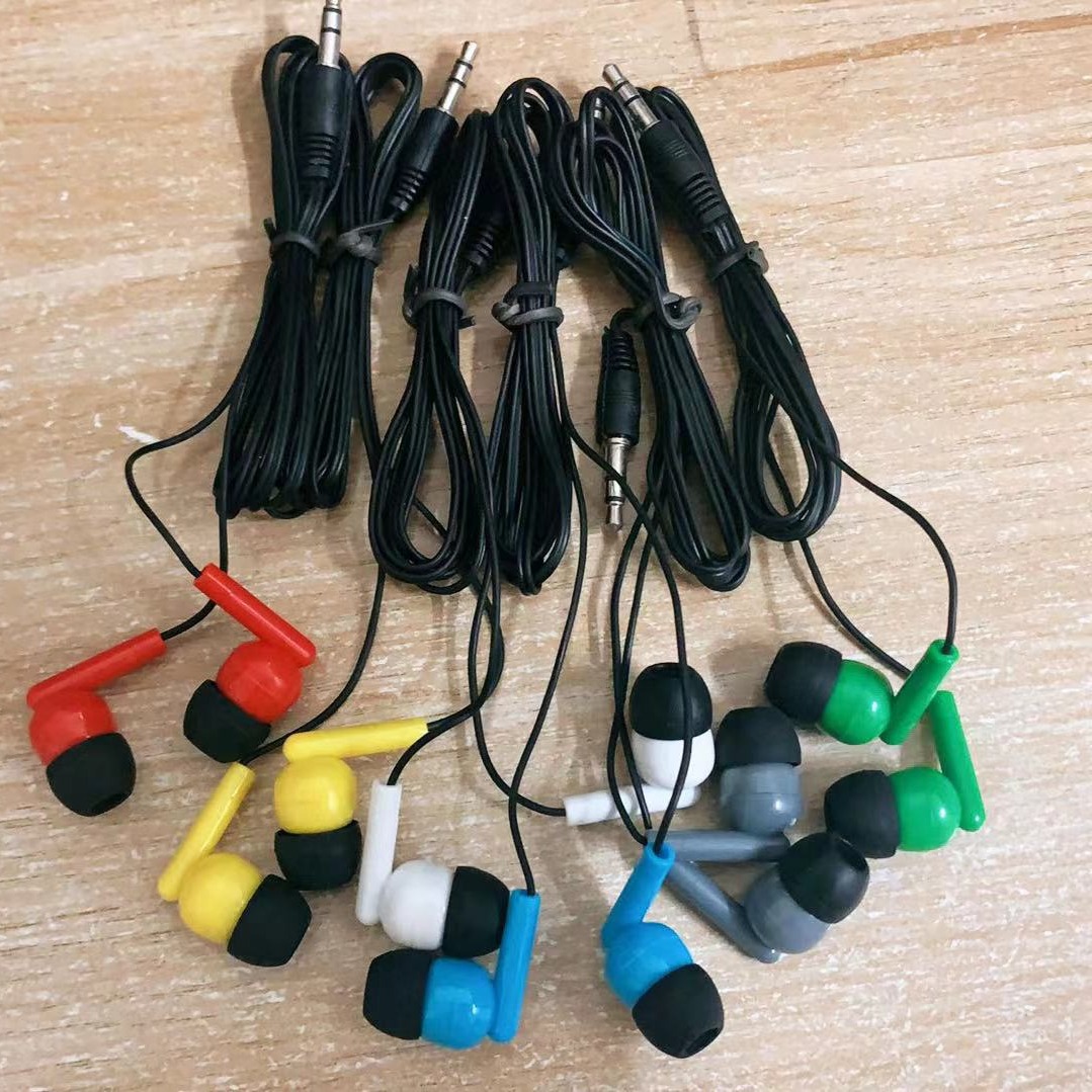 Factory Spot Color Earphone in-Ear Earphone Distribution Machine Foreign Trade Cheap Mp3mp4 Mobile Phone Gift Color Earphone