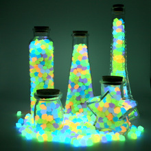 夜光石发光宝石星星玻璃瓶创意星空许愿瓶装饰摆件树脂桌面造景