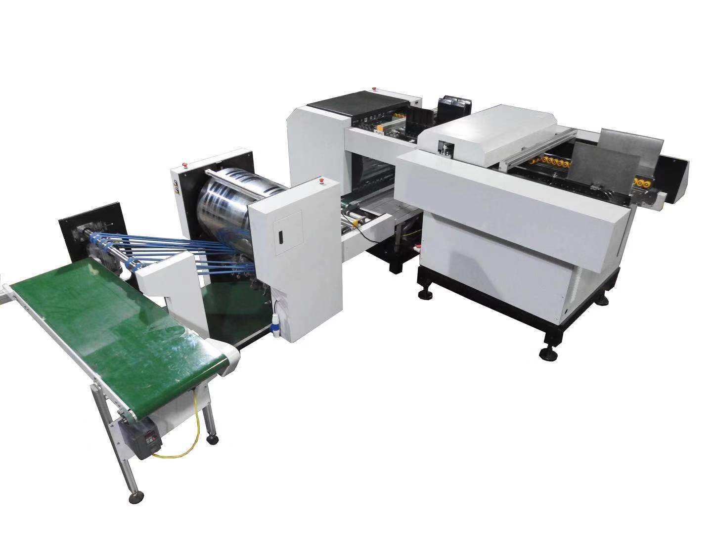 全自动v槽机礼盒灰板密度板加工一次成型无尘十字开槽机