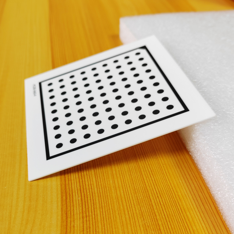 圆点陶瓷标定板halcon 相机标定板 视觉圆点阵列高精度±1微米