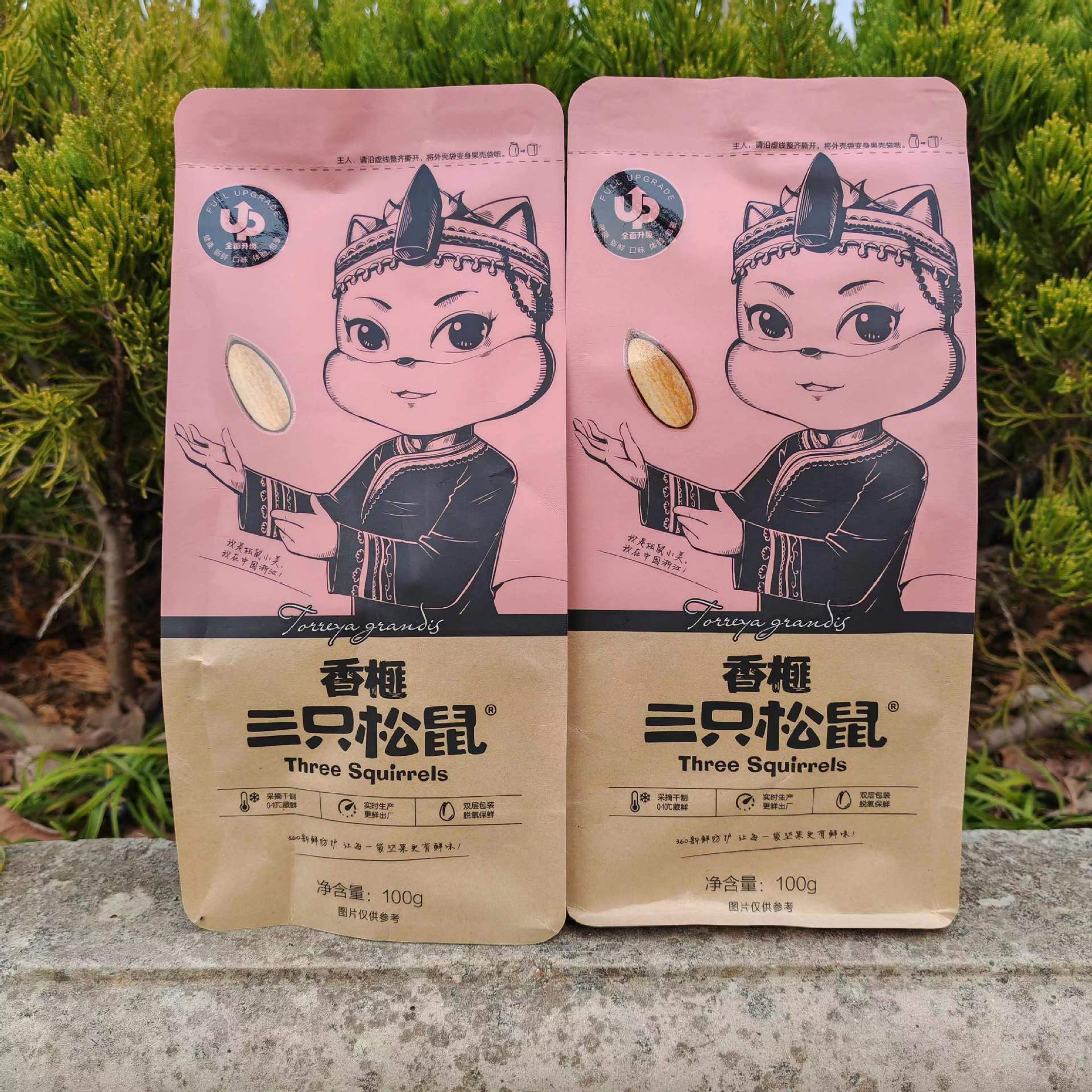 【三只松鼠_香榧子100g】酥脆饱满大颗休闲营养食品浙江诸暨特产