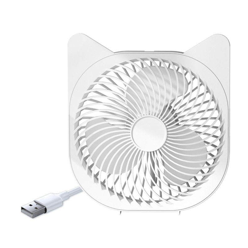 Cross-Border USB Fan Desktop Mute Dormitory Cartoon 6-Inch Plug-in Charging Dual-Use Little Fan Student Mini Gift