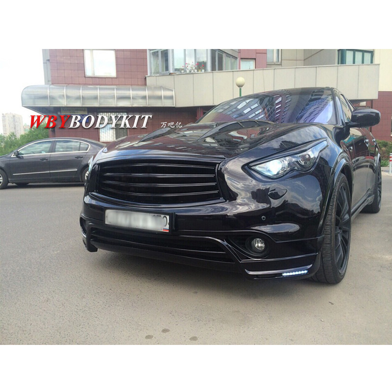 适用于英菲尼迪qx70改装mzspeed大小包围fx35前后唇中网侧裙尾翼