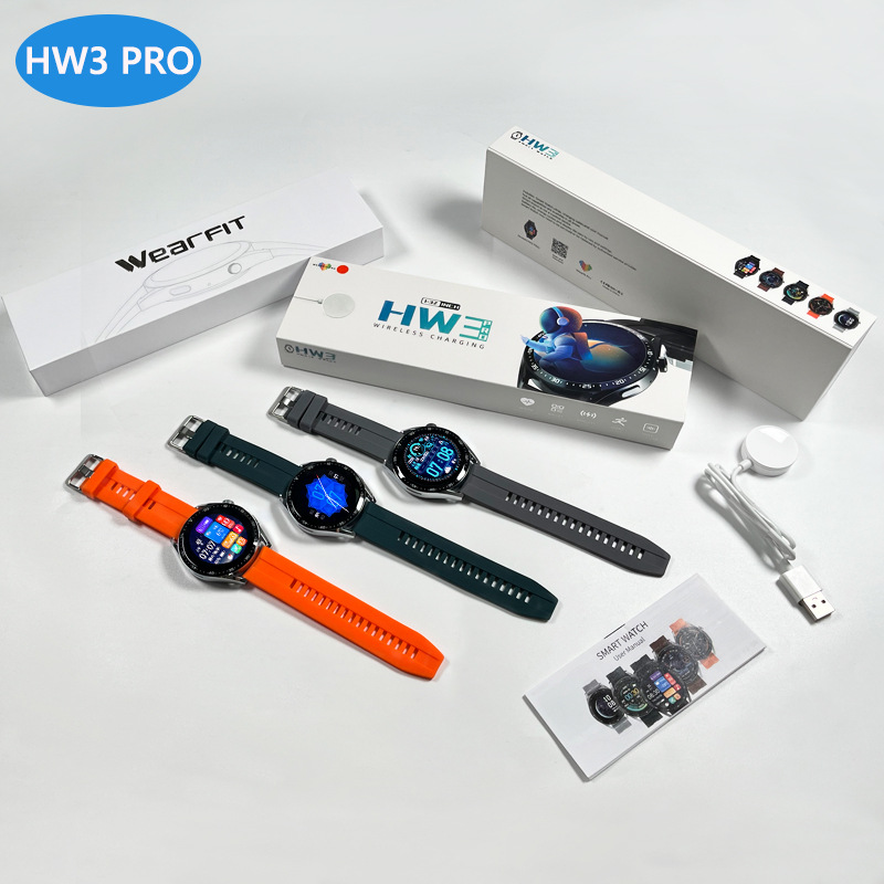 Hw3 Pro Smart Watch Bluetooth Calling Body Temperature Heart Rate Oximeter Step Controlled by Music Detection