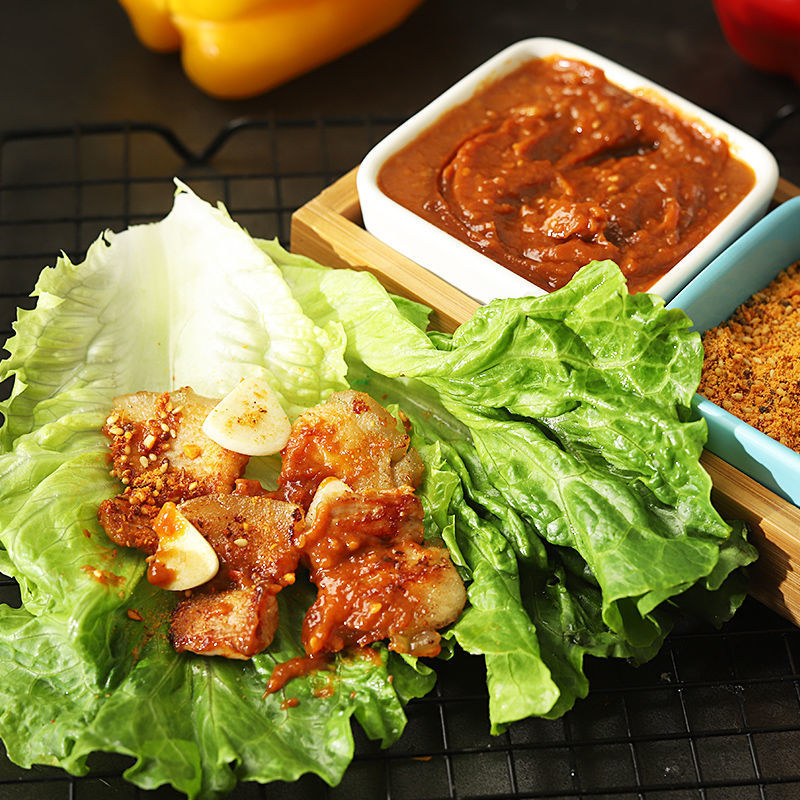 烤肉酱韩式烤肉蘸酱烧烤酱蘸料腌料肉包生菜蒜蓉辣酱料烧烤调料