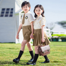 小学生班服校服夏季套装儿童演出服学院风幼儿园园服合唱六一表演