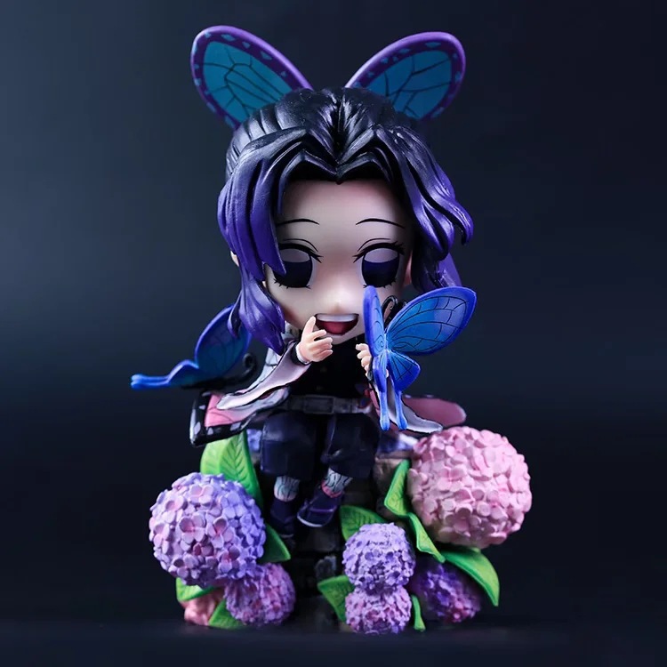 鬼灭之刃 sd 蝴蝶忍 q版 造型 场景 摆件 盒装手办公仔摆件模型