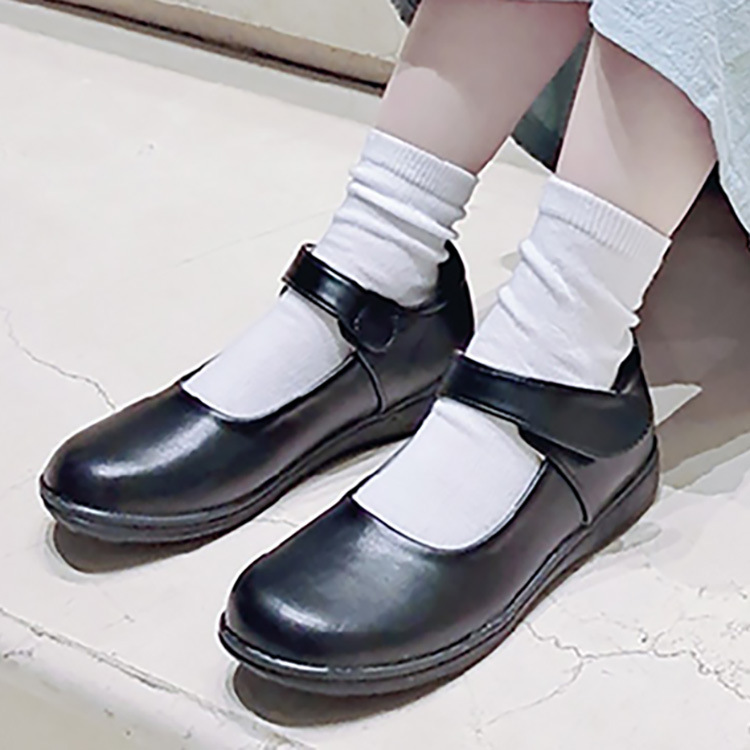 儿童黑色皮鞋女童礼仪舞台演出鞋小女孩公主鞋中大童学生表演校鞋
