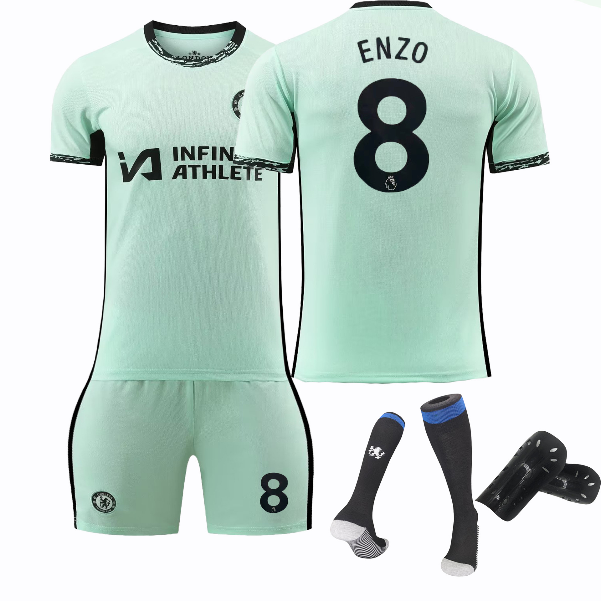 23/24 切尔西二客新款球衣儿童成人运动套装男女足球服-阿里巴巴