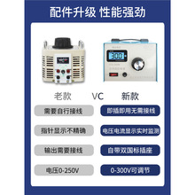 单相调压器220v家用交流接触式0-300v可调稳压隔离直流调压变压器