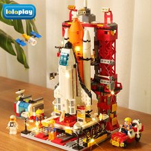 火箭积木航天飞机男孩子拼装图玩具益智儿童8一12生日新年礼物6岁