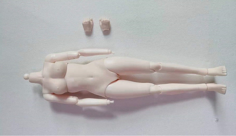 现货flagset 1/6女兵人软胸半包胶女素体 关节可动美术绘画模型