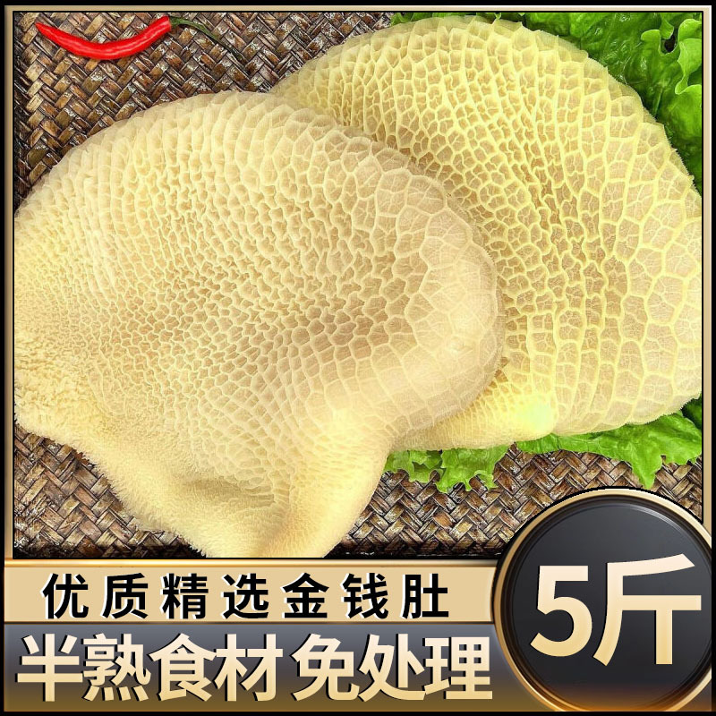 金钱肚新鲜半熟牛肚半成品整个蜂窝肚牛杂商用冰冻火锅食材生鲜