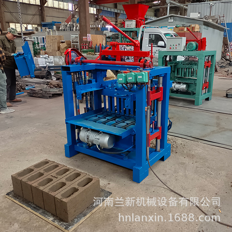 建材生产加工设备 4-35半自动水泥砖机 电动上家用小型水泥砖机