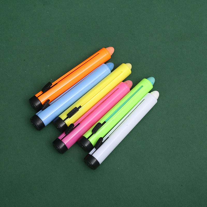 水溶性粉笔笔套彩色儿童涂鸦粉笔笔套教师护手粉笔套批发定制