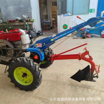 种植农作物起垄机 电启动农机配套手扶拖拉机 15马力果园旋耕机