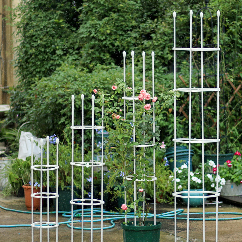 爬藤架铁线莲攀爬花架月季植物藤月花支架园艺用品包塑钢管包邮