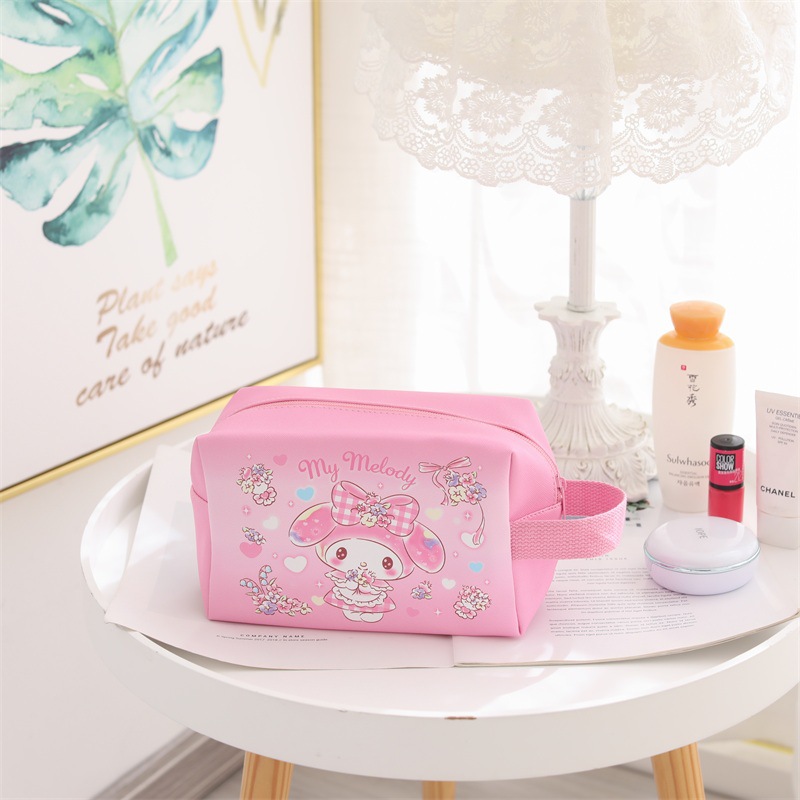 Japanese Cartoon Cinnamoroll Babycinnamoroll Large Capacity Portable Cosmetic Bag Dream Clow M Leather Student Pencil Case Stationery Case