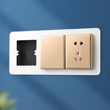 86型开关插座面板垫遮丑盖板底盒加大加宽挡板暗盒开大了开关贴跨