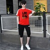 Short sleeved suit summer leisure time boy Athletic Wear clothes a set Teenagers junior middle school high school student Two piece set