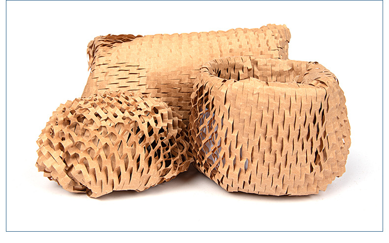 可降解蜂窝纸卷外贸打包缓冲防震牛皮纸环保包装纸定制亚马逊跨境