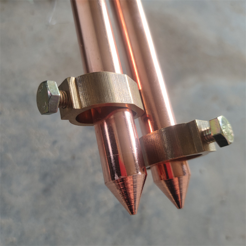 直径18*2500mm 镀铜接地棒 φ18*2.5米 现货带a夹 镀铜接地极