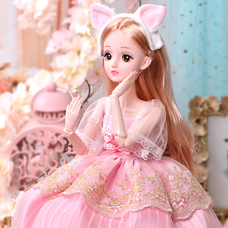 60厘米换装依甜芭比娃娃女孩过家家玩具女童大号公主超大单个娃娃
