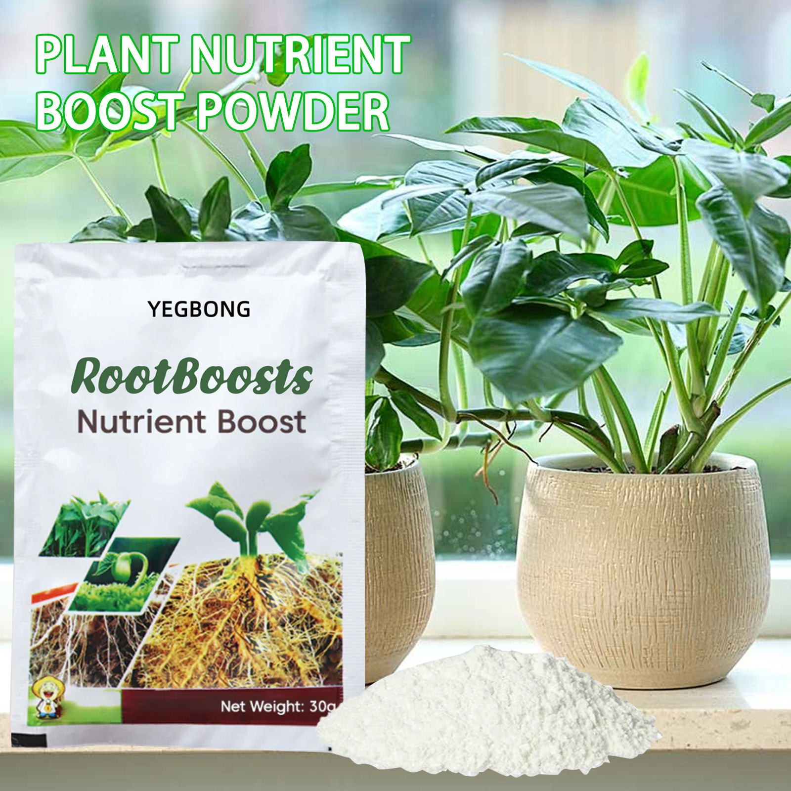 Yegbong Plant Nutrition Powder Flower Plant Potted Cutting Transplanting Hair Root Growth Universal Nutrition Powder