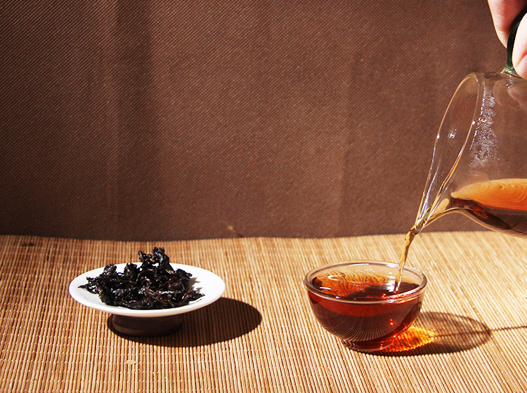 云南普洱茶 2000年陈香竹壳老熟砖500克枣香砖熟茶砖布朗山老班章