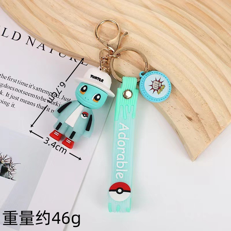 Pokémon Keychain Pokemon Keychain Pendant Wholesale Cute Pikachu Psyduck Car Key Ring