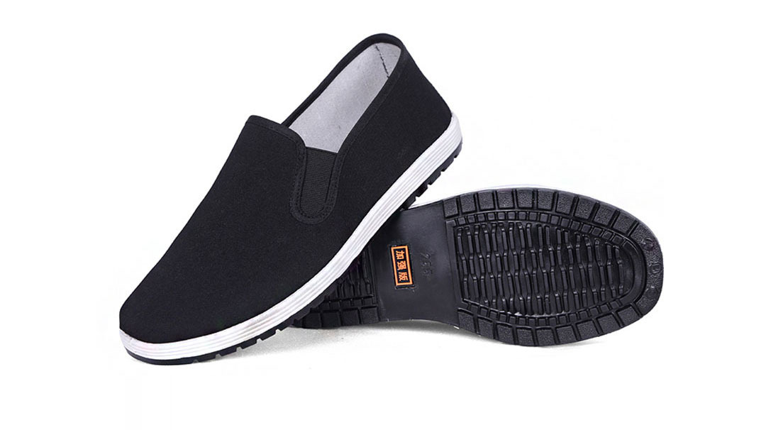 Wholesale Old Beijing Cloth Shoes Men's Middle-Aged and Elderly Casual Shoes Comfortable Soft Bottom Yellow Tendon Bottom Breathable Black Cloth Shoes