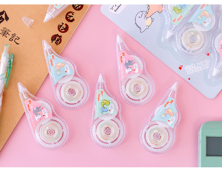 创意卡通动物小恐龙系列修正带学生改正带学习涂改带文具礼品批发