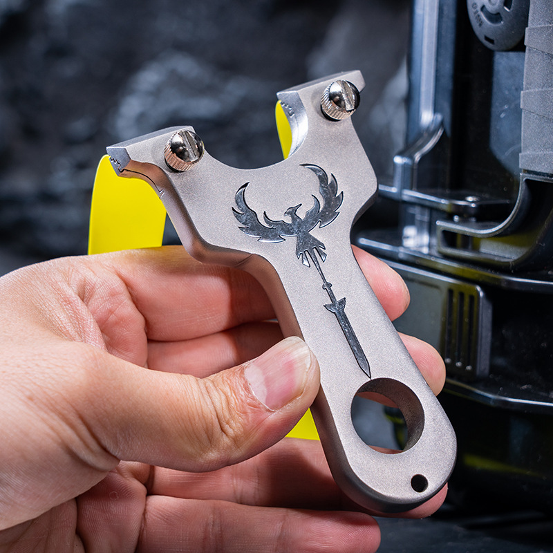 外贸越南款304不锈钢弹弓数控线切割技术天使剑扁皮快压免绑弹弓