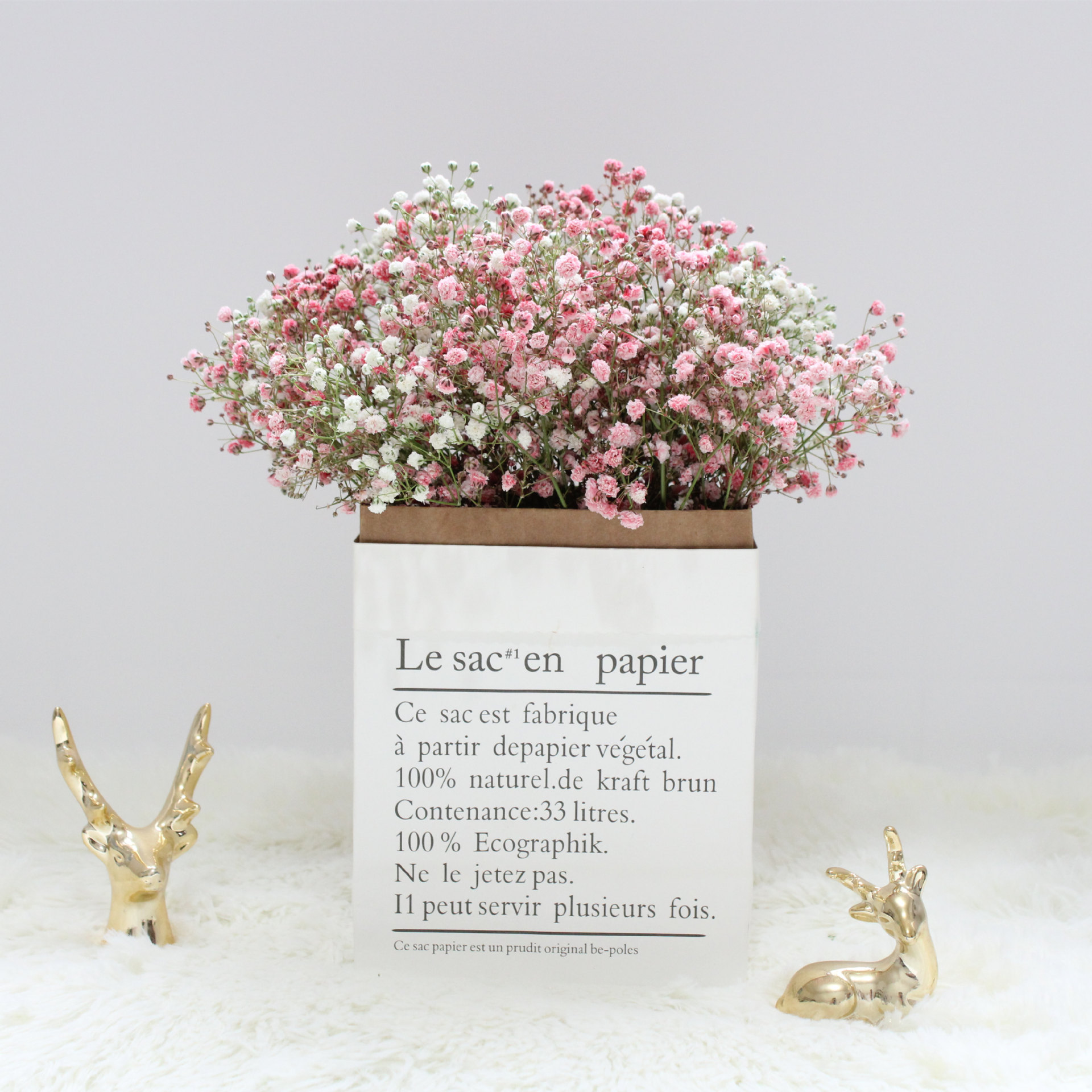 满天星干花云南风干满天星干花花束卧室餐厅客厅装饰宿舍摆件桌面