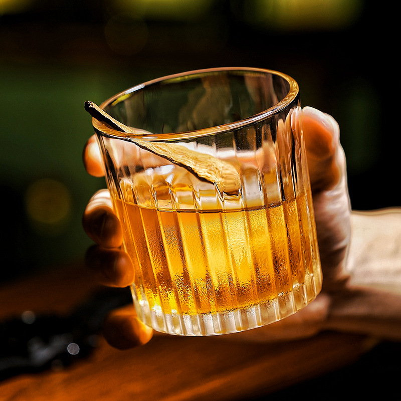 威士忌酒杯水晶玻璃洋酒杯子高颜值ins风创意酒吧啤酒杯家用套装
